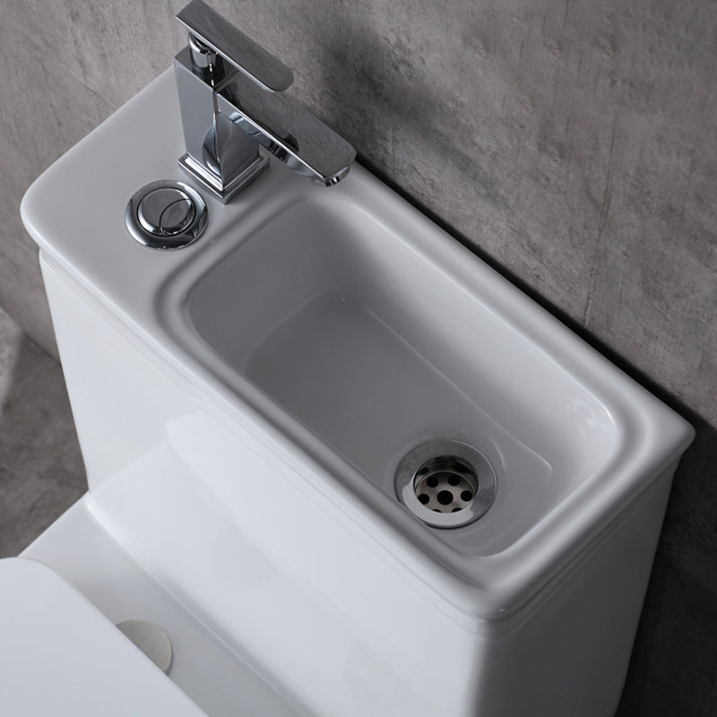 Floor Mounted Toilet One-Piece Toilet Porcelain Siphon Jet Flush Toilet