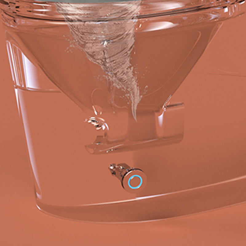Modern Skirted Toilet Bowl Siphon Jet Toilet with Seat for Bathroom