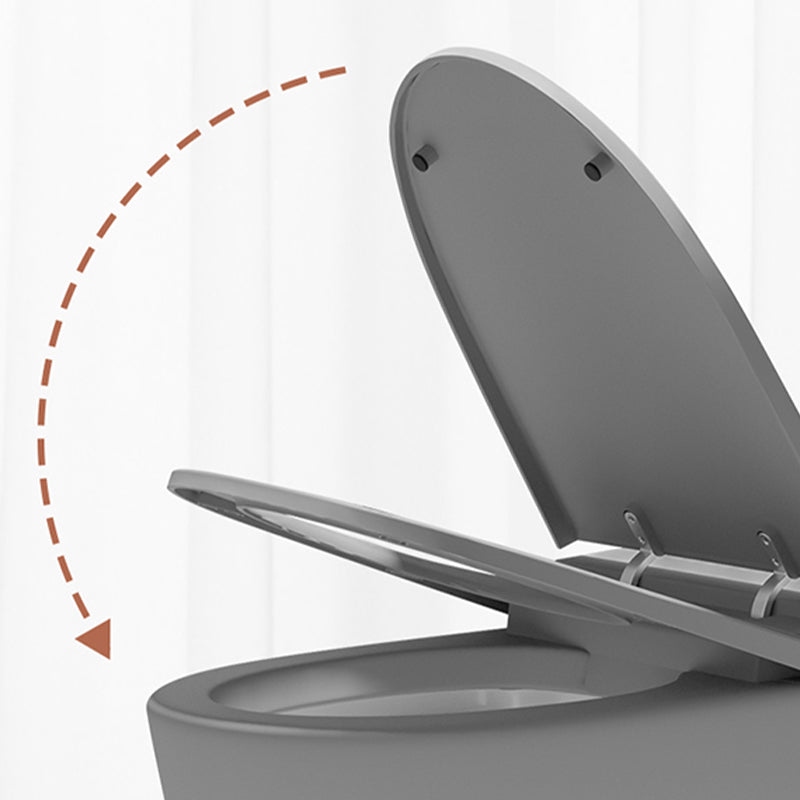 Modern Skirted Toilet Bowl Siphon Jet Toilet with Seat for Bathroom