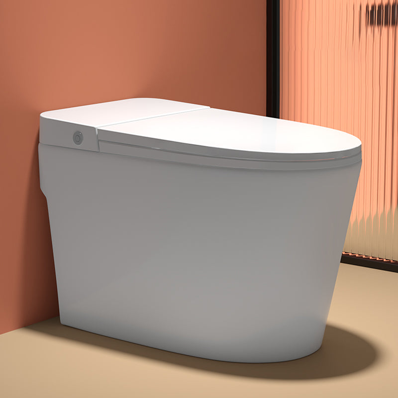 Modern Skirted Toilet Bowl Siphon Jet Toilet with Seat for Bathroom
