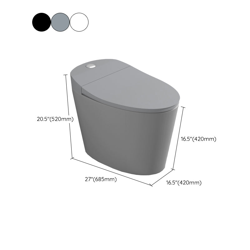 Modern Skirted Toilet Bowl Siphon Jet Toilet with Seat for Bathroom