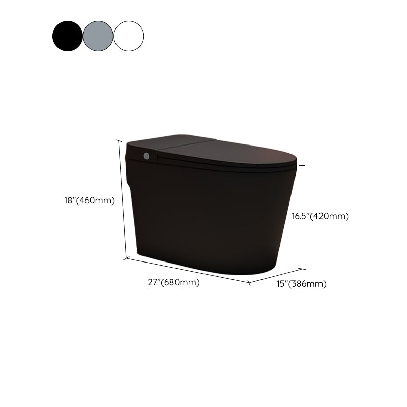 Modern Skirted Toilet Bowl Siphon Jet Toilet with Seat for Bathroom