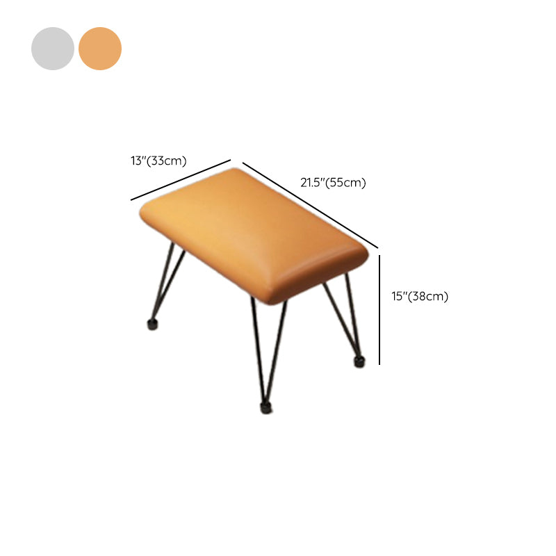 Modern Upholstered Rocker Chair Metal Frame Spindle Rocker Chair with Ottoman