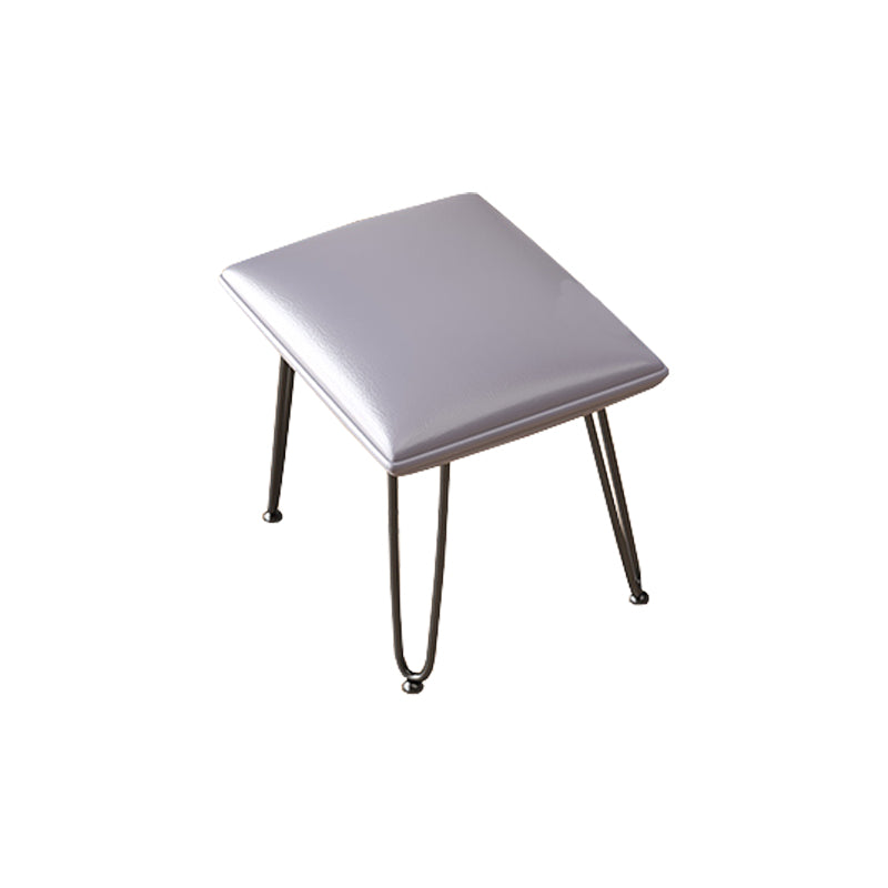 Contemporary Upholstered Rocker Chair Metal Frame Spindle Rocker Chair with Ottoman