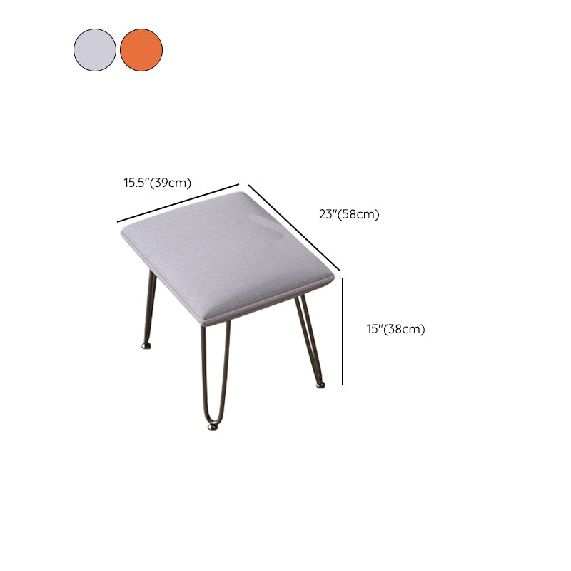 Contemporary Upholstered Rocker Chair Metal Frame Spindle Rocker Chair with Ottoman