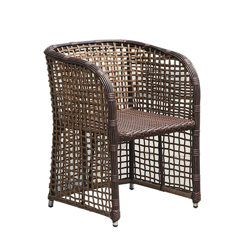 Modern 1/3 Pieces Dining Metal Set Glass Dining Table Set for Outdoor