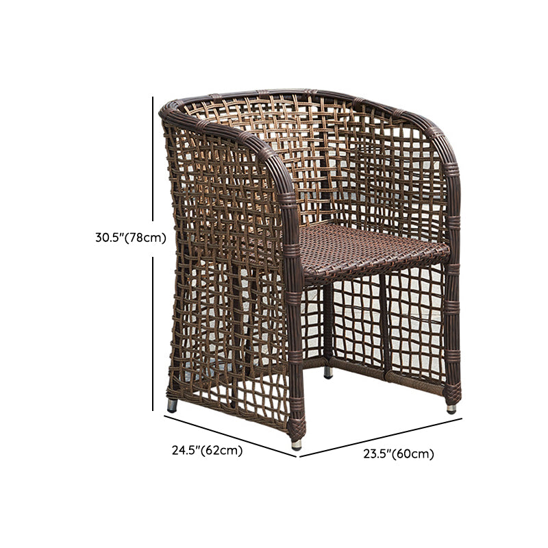 Modern 1/3 Pieces Dining Metal Set Glass Dining Table Set for Outdoor