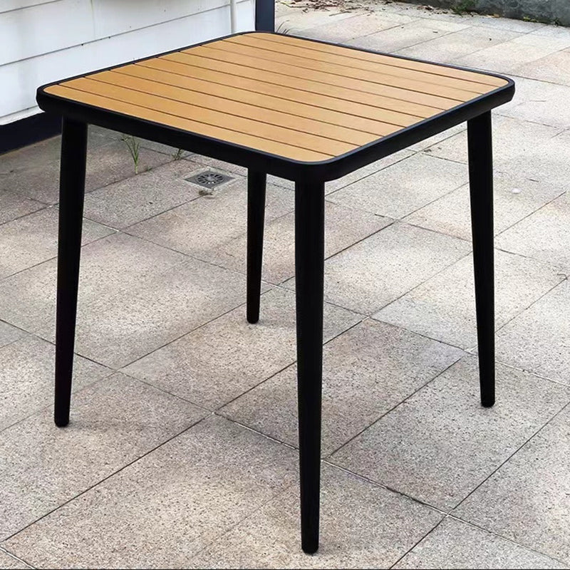 Contemporary 1/5/7 Pieces Metal Dining Set Reclaimed Wood Dining Table Set for Outdooor