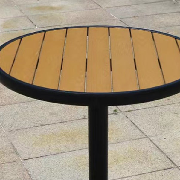 Contemporary 1/5/7 Pieces Metal Dining Set Reclaimed Wood Dining Table Set for Outdooor