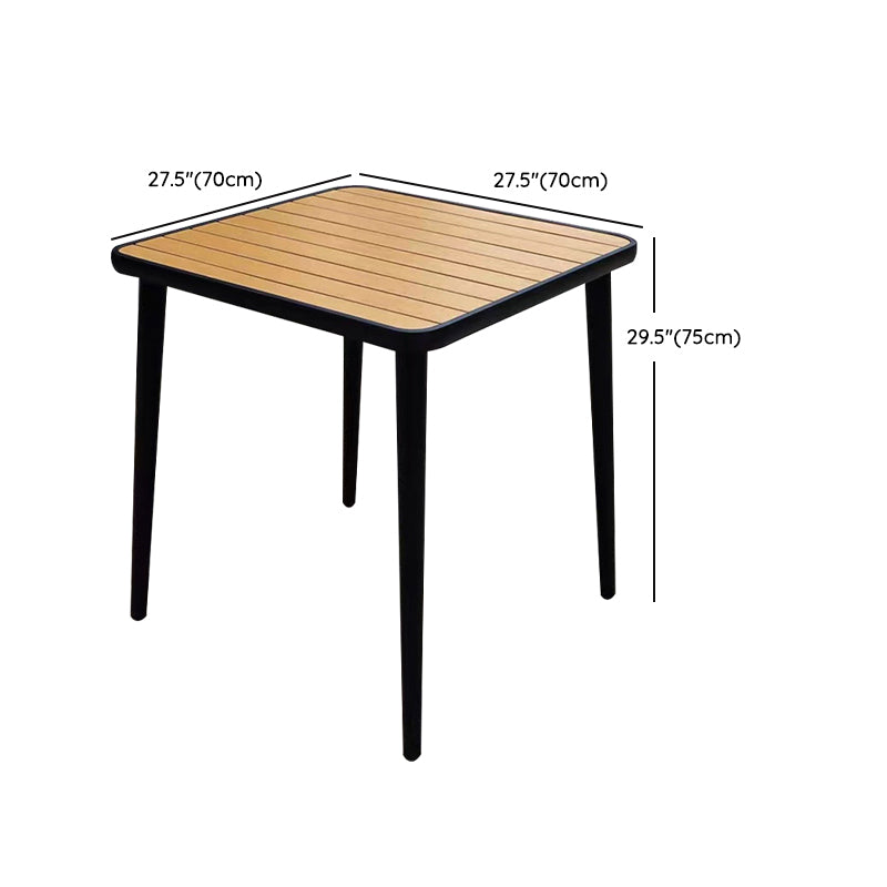 Contemporary 1/5/7 Pieces Metal Dining Set Reclaimed Wood Dining Table Set for Outdooor