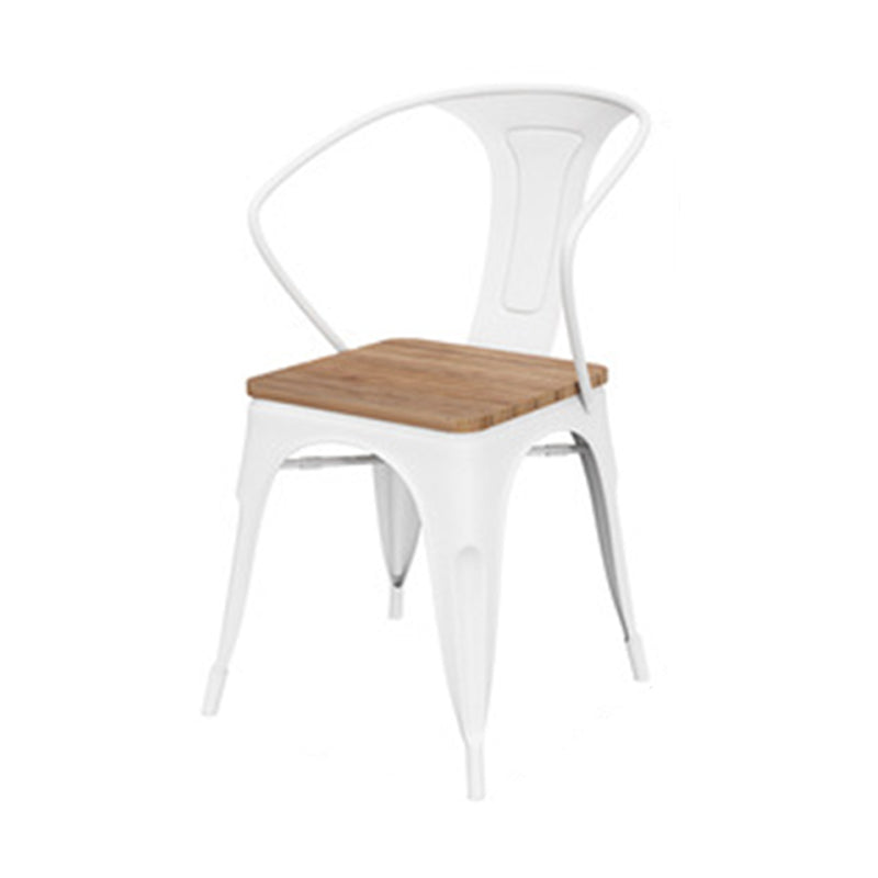 Contemporary Style 1/5/7 Pieces Metal Dining Set Reclaimed Wood Dining Table Set