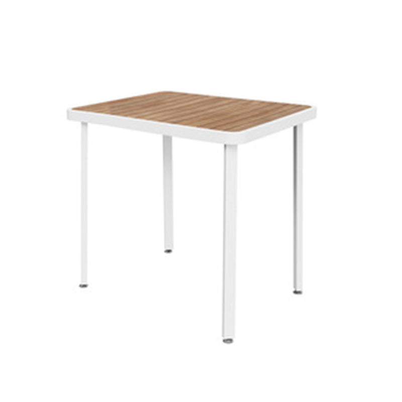 Contemporary Style 1/5/7 Pieces Metal Dining Set Reclaimed Wood Dining Table Set