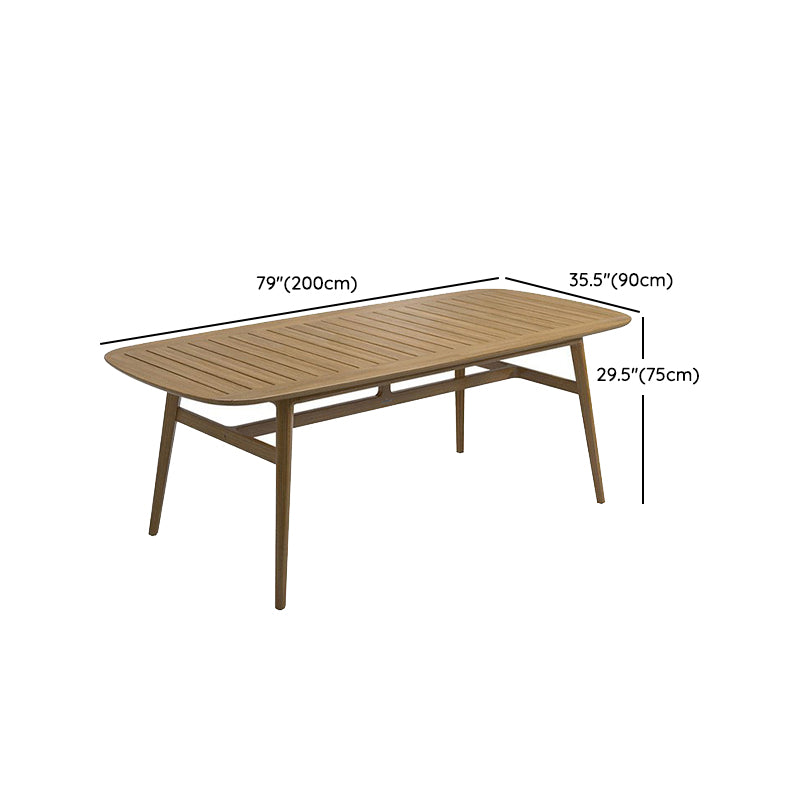 Modern Style 1/3/5 Pieces Wood Dining Set Wooden Dining Table Set for Outdoor
