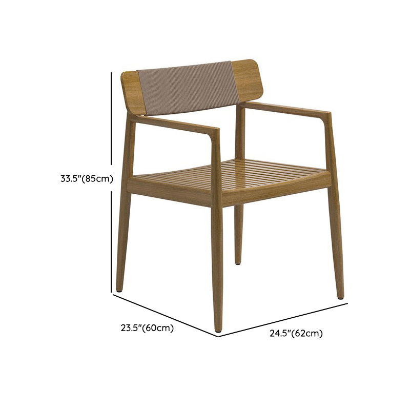 Modern Style 1/3/5 Pieces Wood Dining Set Wooden Dining Table Set for Outdoor