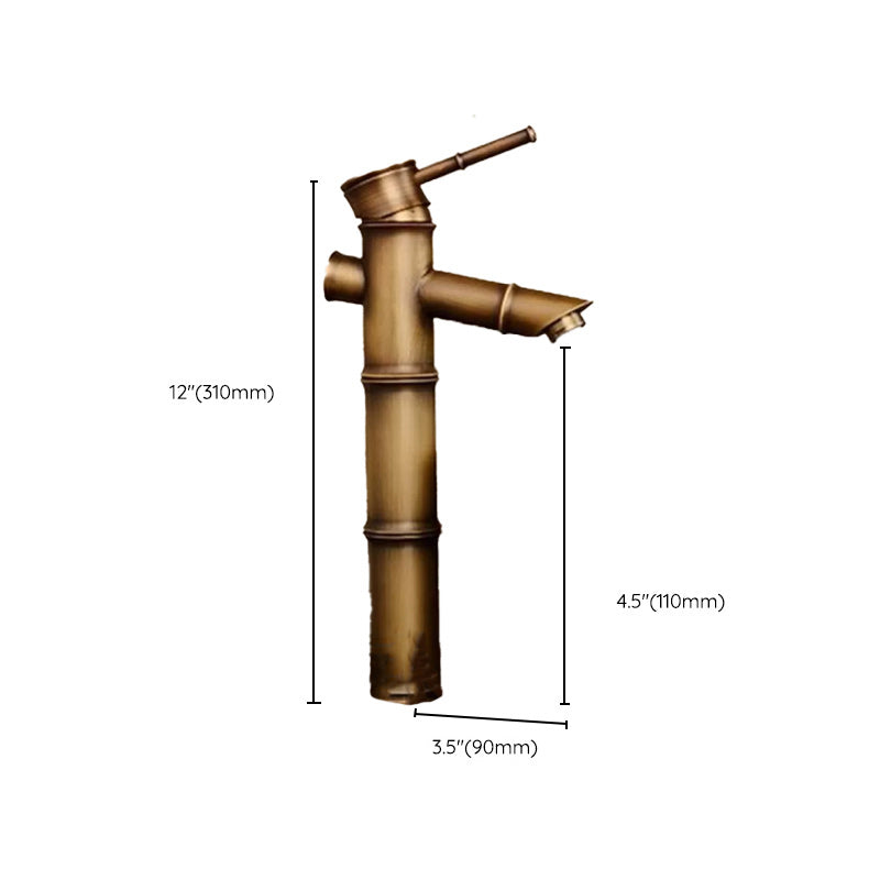 Country Style Vessel Bathroom Faucet Brass Lever Handle Vanity Sink Faucet