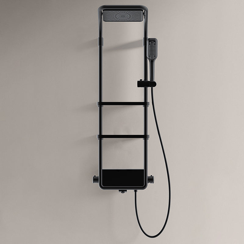 Modern Shower Set Slide Bar Adjustable Shower Head Wall Mounted Shower System