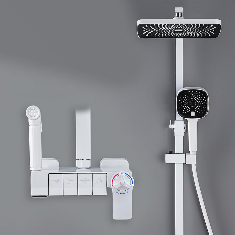 Modern Pressure Balanced Diverter Valve Shower Faucet Adjustable Shower System