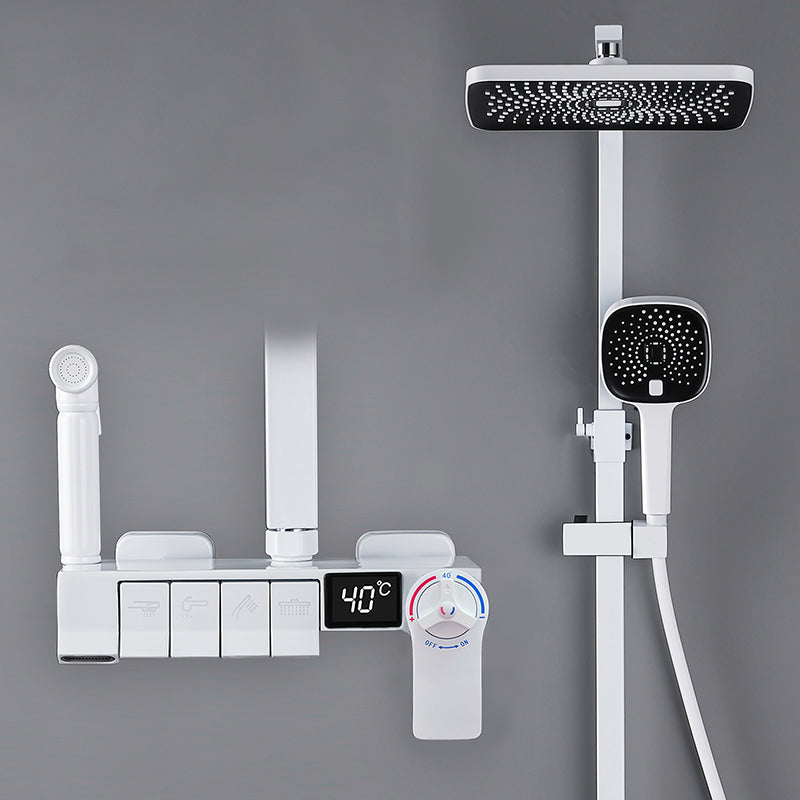 Modern Pressure Balanced Diverter Valve Shower Faucet Adjustable Shower System