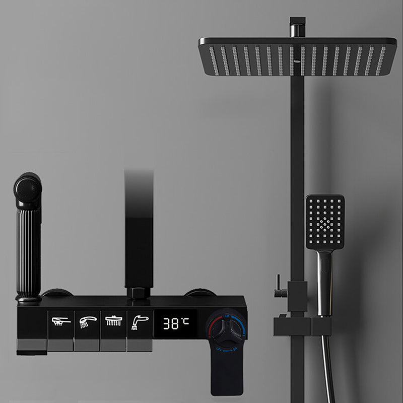 Modern Pressure Balanced Diverter Valve Shower Faucet Adjustable Shower System