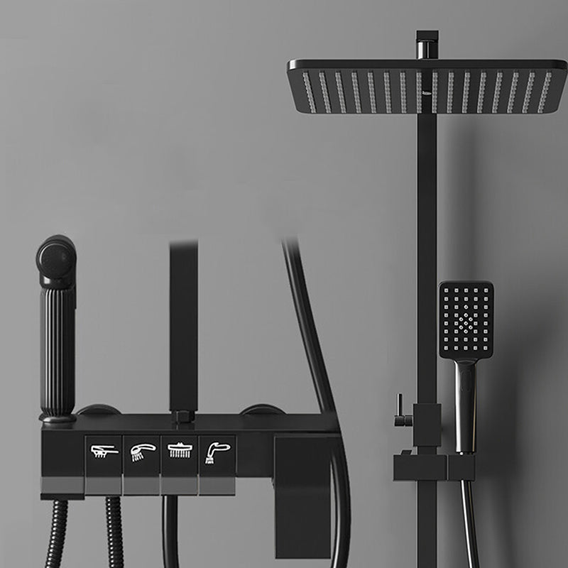 Modern Pressure Balanced Diverter Valve Shower Faucet Adjustable Shower System