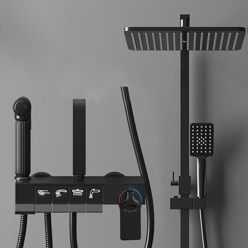 Modern Pressure Balanced Diverter Valve Shower Faucet Adjustable Shower System