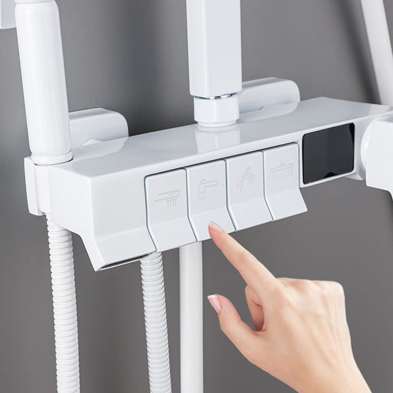 Modern Pressure Balanced Diverter Valve Shower Faucet Adjustable Shower System