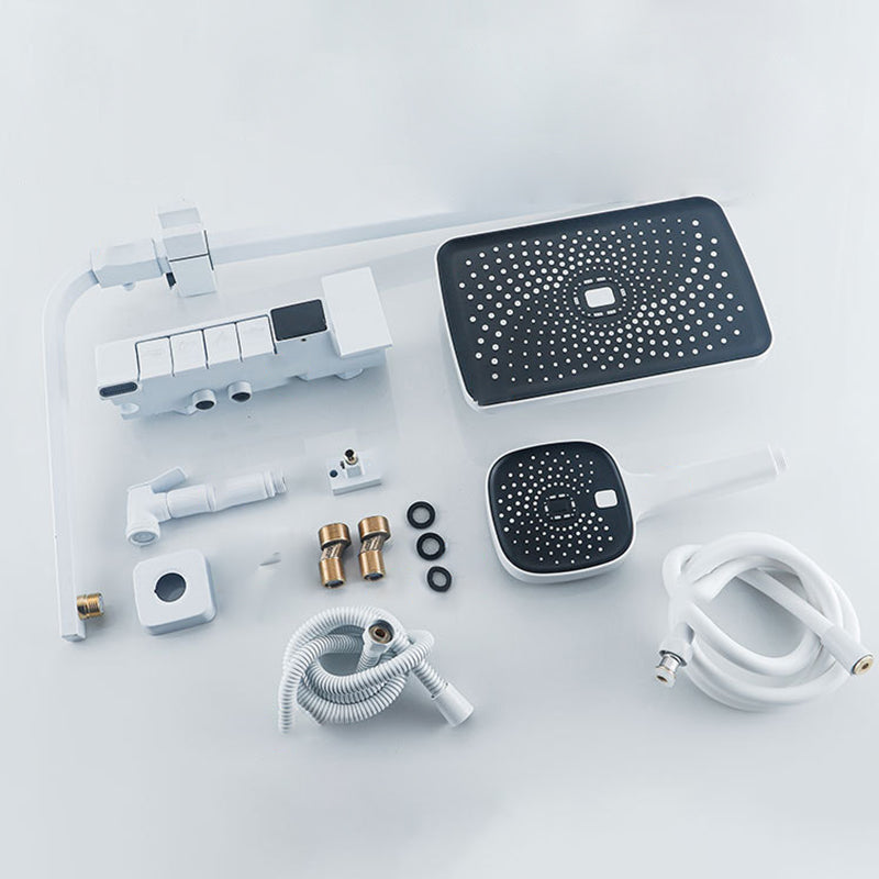 Modern Pressure Balanced Diverter Valve Shower Faucet Adjustable Shower System