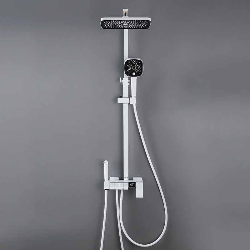 Modern Pressure Balanced Diverter Valve Shower Faucet Adjustable Shower System