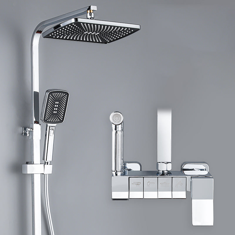 Modern Pressure Balanced Diverter Valve Shower Faucet Adjustable Shower System