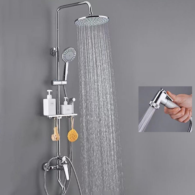 Modern Arm Swivel Shower Metal Shower Head Shower Faucet On Wall