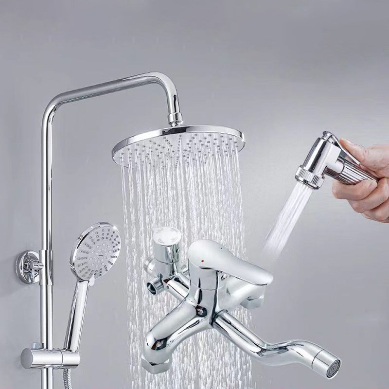 Modern Arm Swivel Shower Metal Shower Head Shower Faucet On Wall