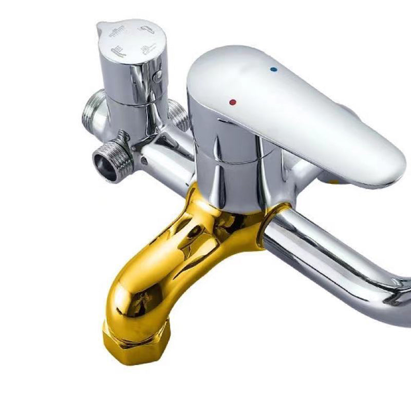 Modern Arm Swivel Shower Metal Shower Head Shower Faucet On Wall