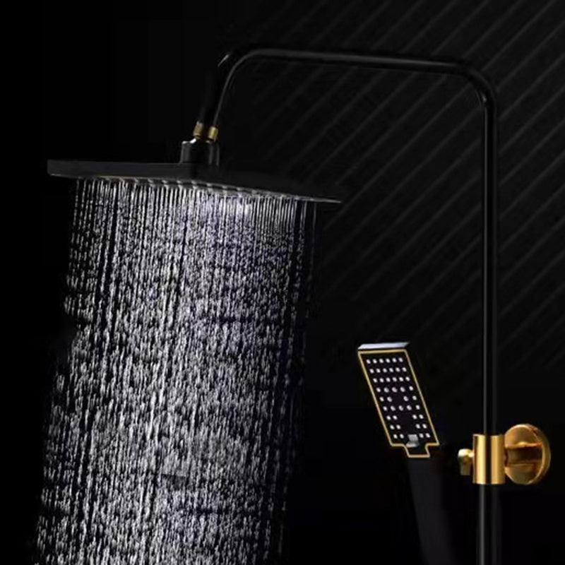 Modern Adjustable Water Flow Shower Faucet Shower Arm Shower System on Wall