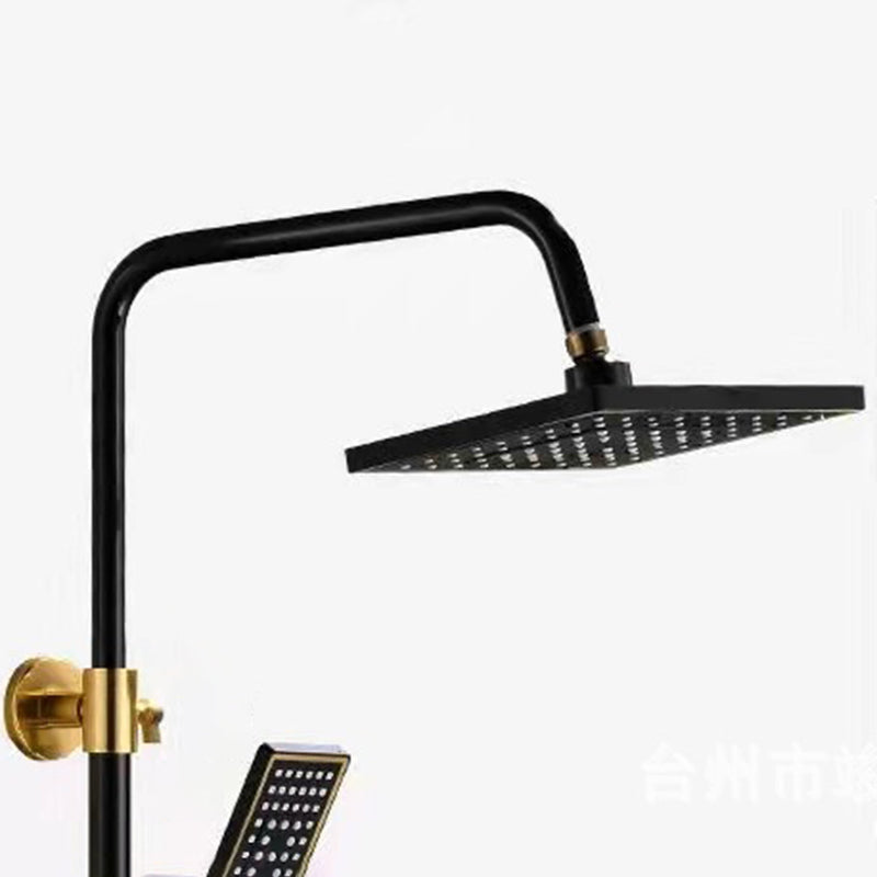 Modern Adjustable Water Flow Shower Faucet Shower Arm Shower System on Wall