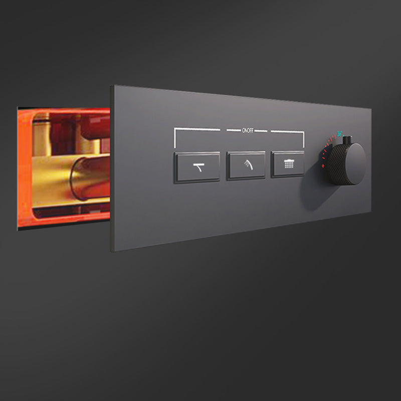 Contemporary Shower Set Dual Shower Head Thermostatic Wall Mounted Shower System