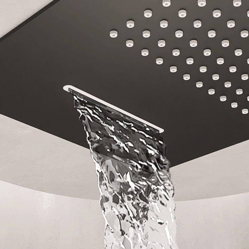 Contemporary Shower Set Dual Shower Head Thermostatic Wall Mounted Shower System