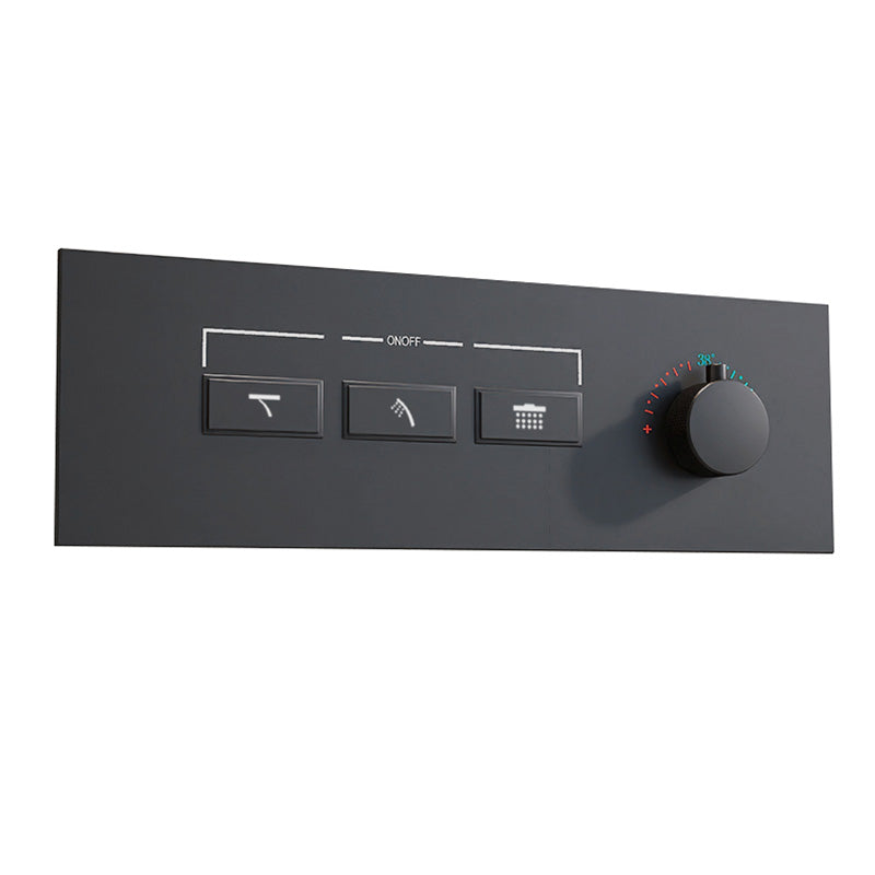 Contemporary Shower Set Dual Shower Head Thermostatic Wall Mounted Shower System