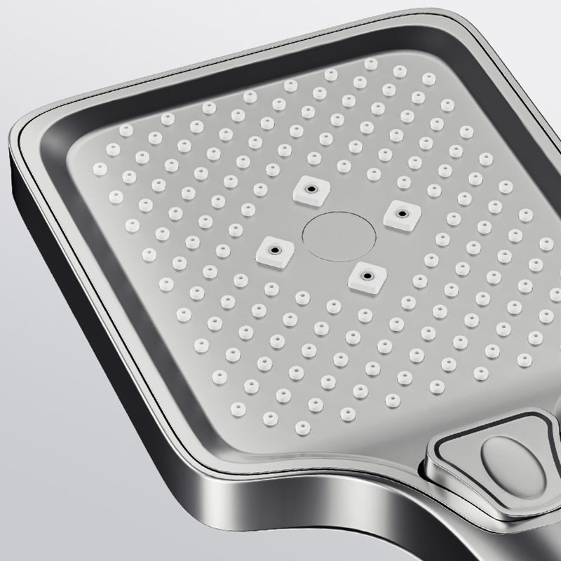 Contemporary Shower Set Slide Bar Dual Shower Head Thermostatic Wall Mounted Shower System