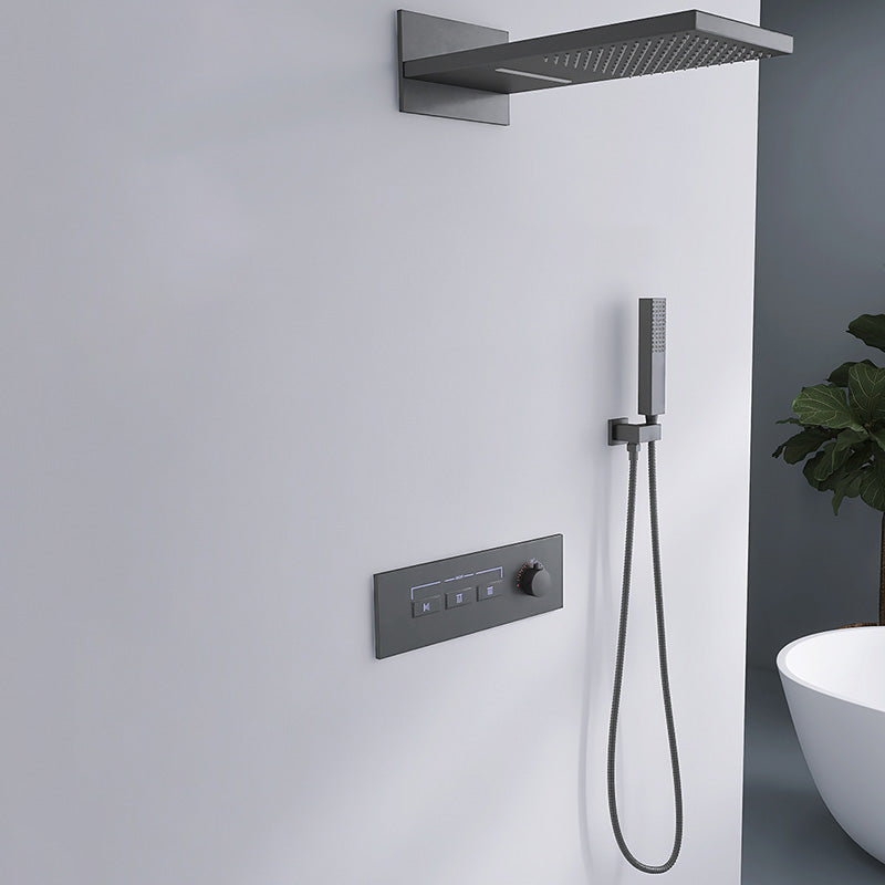 Modern Shower Set Adjustable Shower Head Wall Mounted Shower System