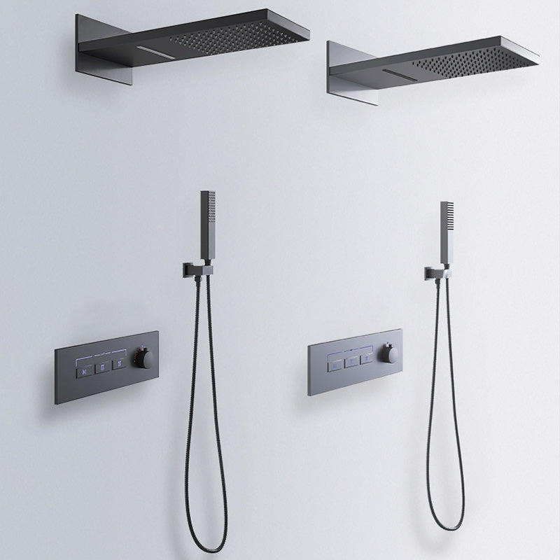 Modern Shower Set Adjustable Shower Head Wall Mounted Shower System