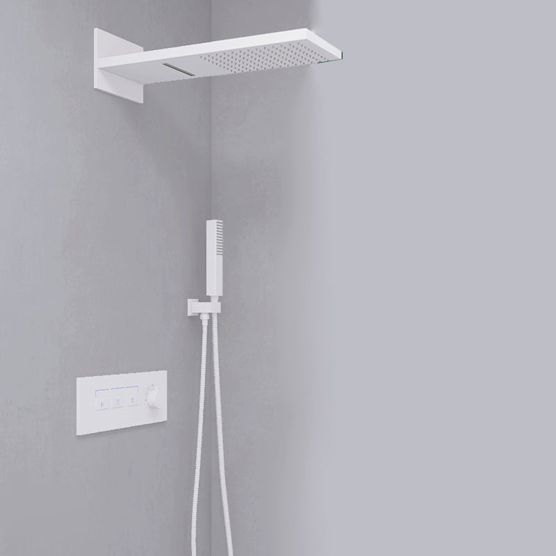 Modern Shower Set Adjustable Shower Head Wall Mounted Shower System