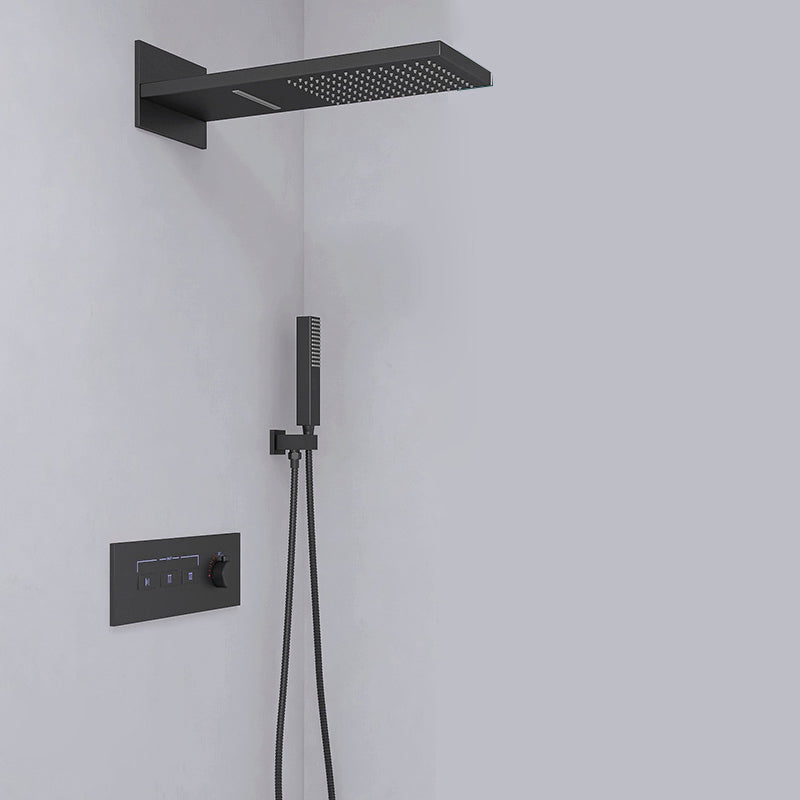 Modern Shower Set Adjustable Shower Head Wall Mounted Shower System