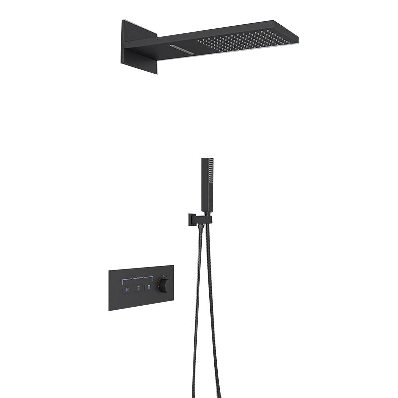 Modern Shower Set Adjustable Shower Head Wall Mounted Shower System