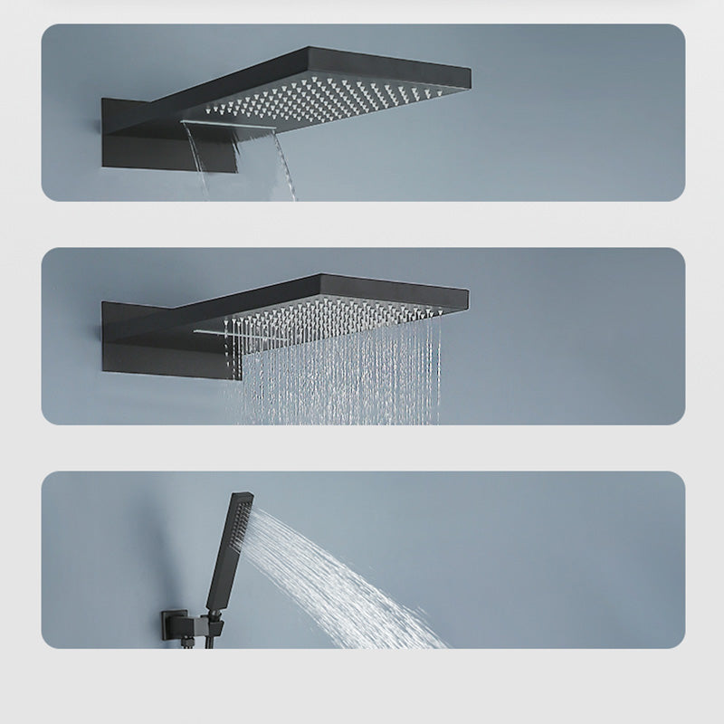 Modern Shower Set Adjustable Shower Head Wall Mounted Shower System