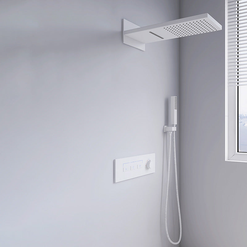 Modern Shower Set Adjustable Shower Head Wall Mounted Shower System