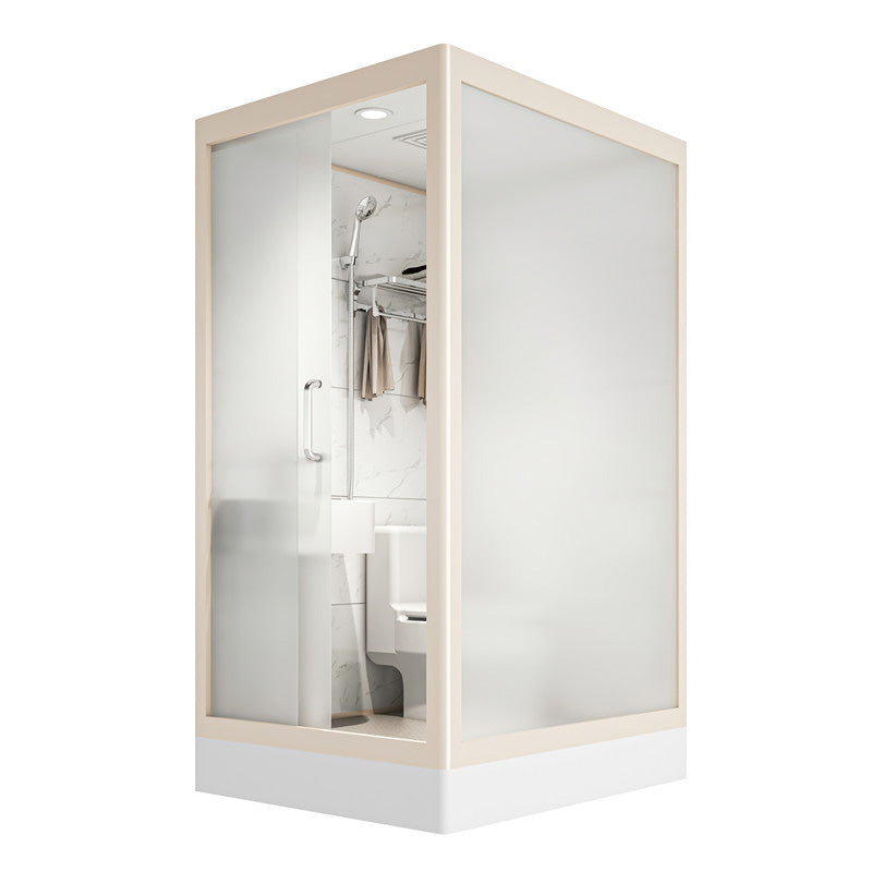 Rectangular Sliding Shower Enclosure Framed Shower Enclosure in White
