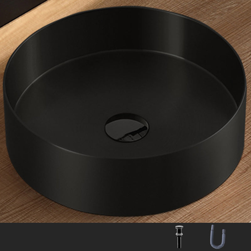 Modern Bathroom Sink Metal Wash Stand with Basin and Faucet Bathroom Sink
