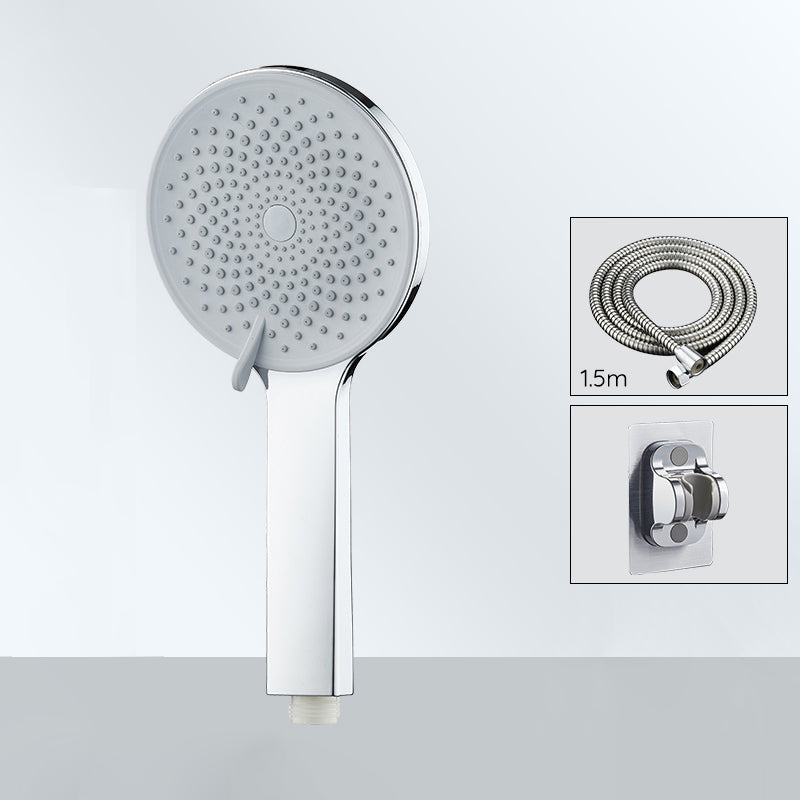 Contemporary Round Shower Head Solid Color Handheld Shower Head for Bathroom