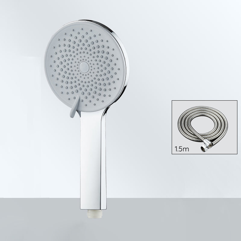 Contemporary Round Shower Head Solid Color Handheld Shower Head for Bathroom
