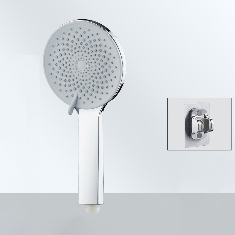 Contemporary Round Shower Head Solid Color Handheld Shower Head for Bathroom